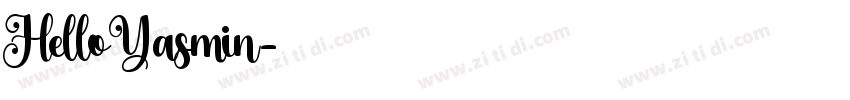 Hello Yasmin字体转换